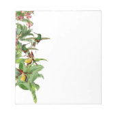 Tropische Hummingbird Orchid-Blume Notepad Notizblock (Vorderseite)