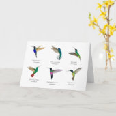 Tropische Hummingbirds-Karte Karte (Gelbe Blume)