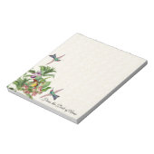 Tropische Hummingvogel-Vögel Orchid-Blume Notepad Notizblock (Rotiert)