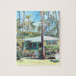 Tropische Hütte der Kauai-Puzzles Puzzle