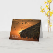 Tropische Hütte Karte (Gelbe Blume)