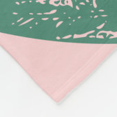 Tropische Illustration der botanischen Natur Rosa  Fleecedecke (Ecke)