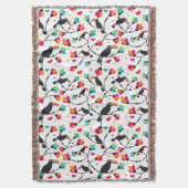 tropische Illustration des niedlichen toucan Decke (Vorderseite Vertikal)