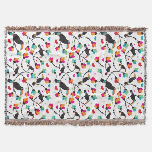 tropische Illustration des niedlichen toucan Decke (Vorderseite)