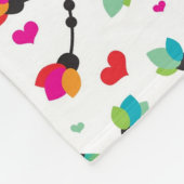 tropische Illustration des niedlichen toucan Fleecedecke (Ecke)