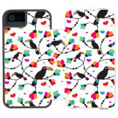 tropische Illustration des niedlichen toucan Incipio iPhone Geldbeutel-Hülle (Folio Geöffnet)