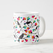 tropische Illustration des niedlichen toucan Jumbo-Tasse (Vorderseite Rechts)