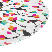 tropische Illustration des niedlichen toucan Schneidebrett (Ecke)