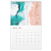 Tropische Illustration Kalender (Feb 2026)