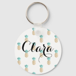 Tropische Imitate im Sommer Ananas Schlüsselanhänger