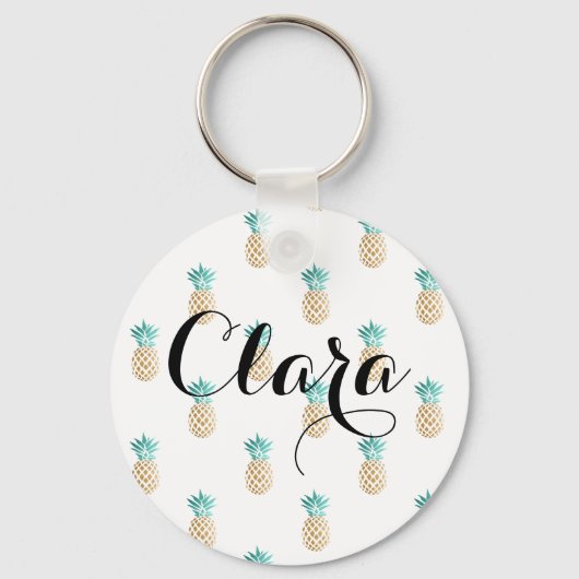 Tropische Imitate im Sommer Ananas Schlüsselanhänger (Vorderseite)