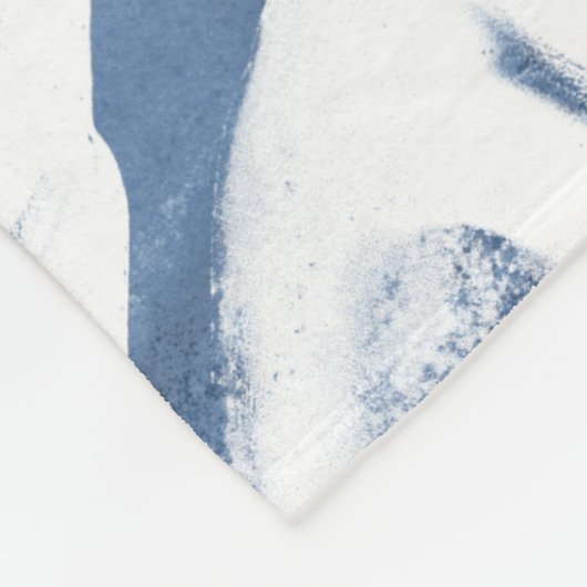 Tropische Indigoimpressionen - tropische Vegetatio Fleecedecke (Ecke)