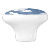 Tropische Indigoimpressionen - tropische Vegetatio Keramikknauf (Seitenansicht)