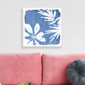 Tropische Indigoimpressionen - tropische Vegetatio Leinwanddruck (Insitu (Wohnzimmer))