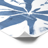 Tropische Indigoimpressionen - tropische Vegetatio Poster (Ecke)