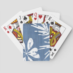 Tropische Indigoimpressionen - tropische Vegetatio Spielkarten