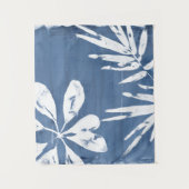 Tropische Indigoimpressionen - tropische Vegetatio Wandteppich (Vorderseite)
