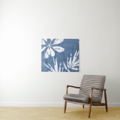 Tropische Indigoimpressionen - tropische Vegetatio Wandteppich (Beispiel (Horizontal))