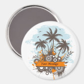 Tropische Insel 1 Magnet (Vorderseite/Rückseite)