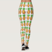 Tropische Insel Ananas Ananas Ananas Früchte Print Leggings (Rückseite)
