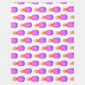 Tropische Insel Ananas Fleece Blanket (Vorderseite)