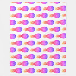 Tropische Insel Ananas Fleece Blanket