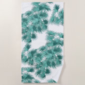 Tropische Insel-aquamarines grünes Palme-Badetuch Strandtuch (Vorderseite)