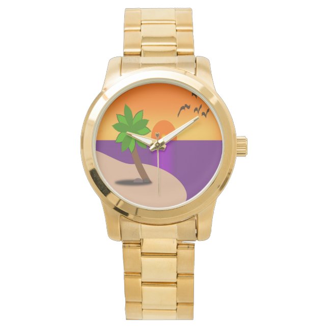 TROPISCHE INSEL ARMBANDUHR (Vorderseite)