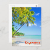 Tropische Insel auf den Seychellen Postkarte (Vorne/Hinten)