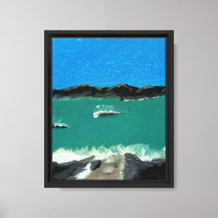 Tropische Insel auf Leinwand