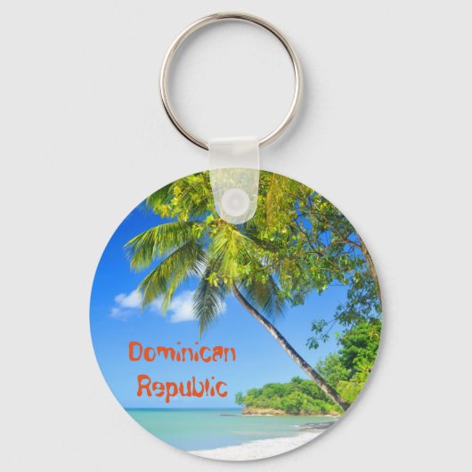 Tropische Insel der Dominikanischen Republik Schlüsselanhänger (Vorderseite)