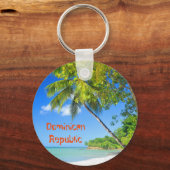Tropische Insel der Dominikanischen Republik Schlüsselanhänger (Vorderseite)