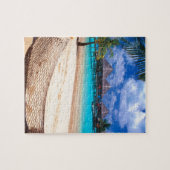 Tropische Insel des Französisch-Polynesiens Puzzle (Horizontal)