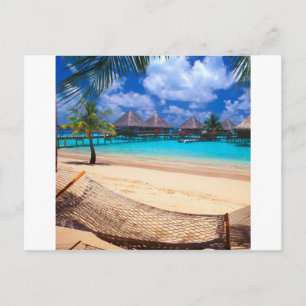 Tropische Insel Französisch-Polynesien Postkarte