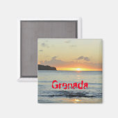 Tropische Insel Grenada Magnet (Vorderseite/Rückseite)