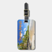 Tropische Insel in den Kaimaninseln Gepäckanhänger (Vorderseite vertikal)