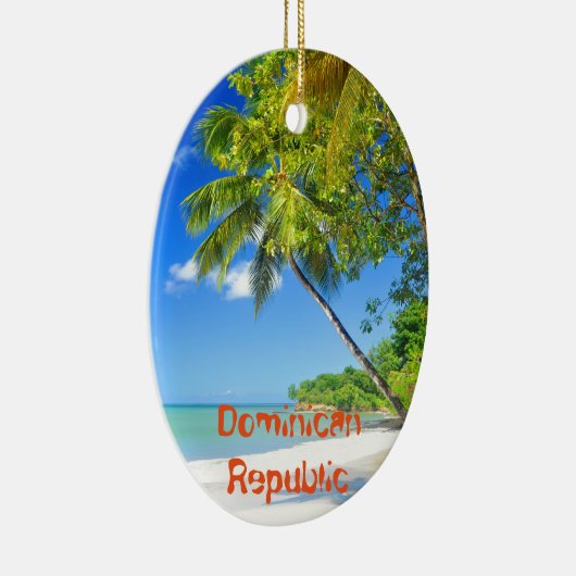 Tropische Insel in der Dominikanischen Republik Keramikornament (Rechts)