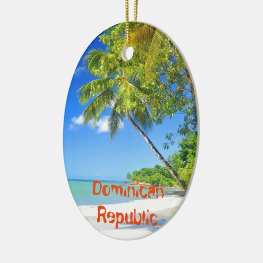 Tropische Insel in der Dominikanischen Republik Keramikornament (Links)