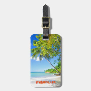 Tropische Insel in Mauritius Gepäckanhänger