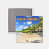 Tropische Insel Kap Verde Magnet (Vorderseite/Rückseite)