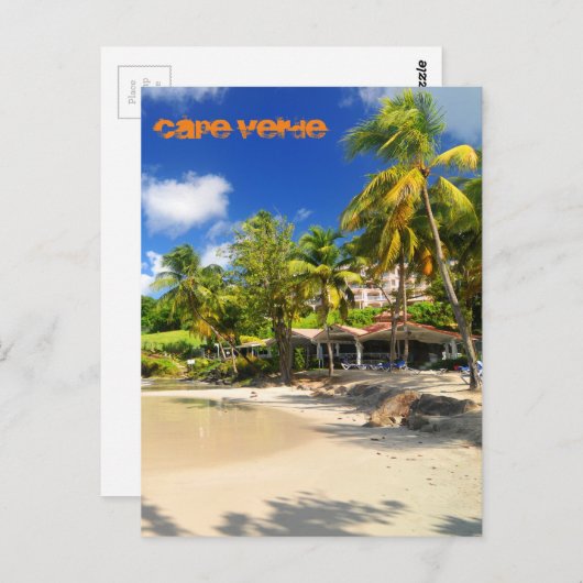 Tropische Insel Kap Verde Postkarte (Vorne/Hinten)