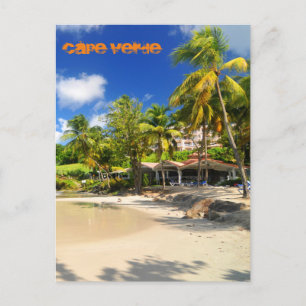 Tropische Insel Kap Verde Postkarte