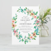 Tropische Insel Luau Hochzeitseinladung Einladung (Stehend Vorderseite)