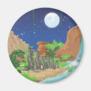 Tropische Insel Magnet