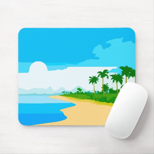 Tropische Insel Mousepad (Mit Mouse)