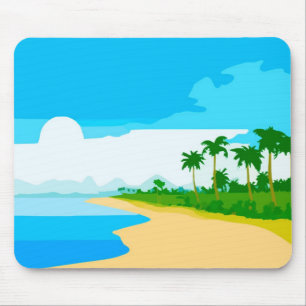 Tropische Insel Mousepad