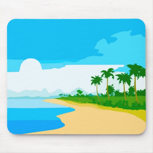 Tropische Insel Mousepad (Vorne)