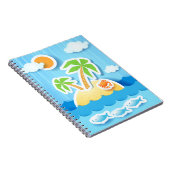 Tropische Insel, Notebook Notizblock (Rechte Seite)