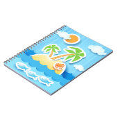 Tropische Insel, Notebook Notizblock (Linke Seite)