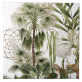 Tropische Insel-Palme-Wedel-Keramik-Fliese Fliese (Vorderseite)